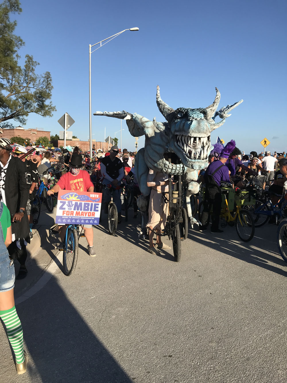 Zombie Bike Ride 2018 photo - Duval Street, Key West